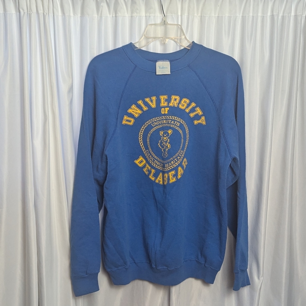 Vintage 90s University of Delabear Grateful Dead Tultex Sweatshirt XL